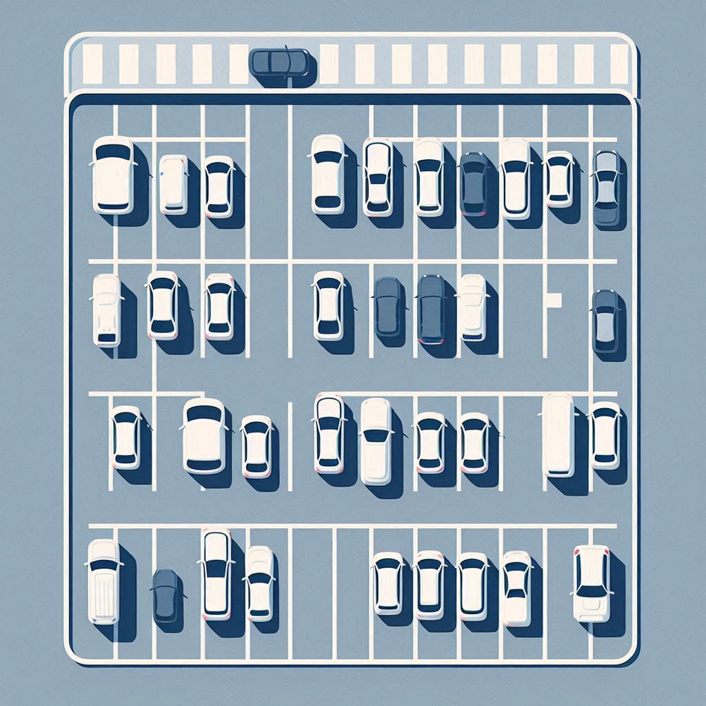 grafika przedstawiająca parking